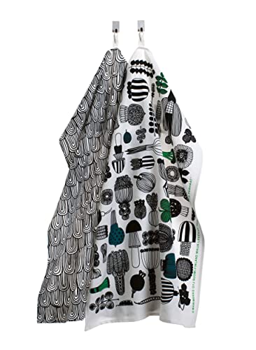 Marimekko - Geschirrtuch, Küchentuch, Trockentuch - Puutarhurin Parhaat - 47 x 70 cm - 2 er Set von Marimekko