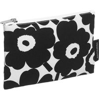 Marimekko - Kaika Mini Unikko Kosmetiktasche, weiß / schwarz von Marimekko