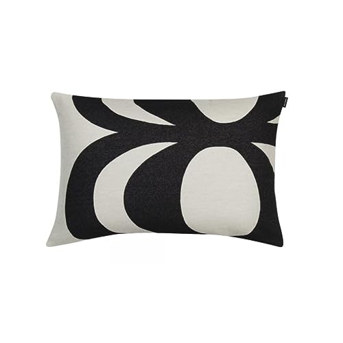 Marimekko - Kissenbezug, Kissenhülle - Kaivo - 80% Baumwolle, 20% Polyester - Farbe: White-Black - 40 x 60 cm von Marimekko