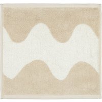 Marimekko - Lokki Mini-Handtuch 30 x 30 cm, beige / weiß von Marimekko