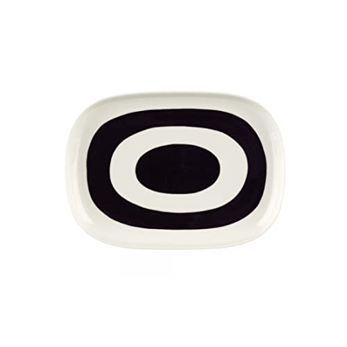 Marimekko Melooni Platter 23X32 cm - White, Black von Marimekko