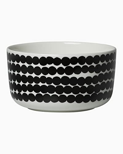 Marimekko - Oiva/Siirtolapuutarha - Schüssel - Weiß/Schwarz - Ø12,5xH7cm - 5 dl von Marimekko