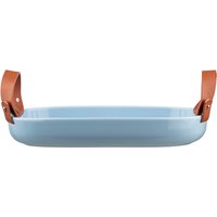 Marimekko - Oiva Iso Koppa Servierplatte, 23 x 32 cm, hellblau von Marimekko