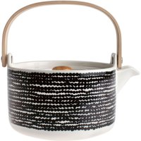 Marimekko - Oiva Räsymatto Teekanne, schwarz / weiß Marimekko - Oiva Räsymatto Teekanne, schwarz / weiß von Marimekko
