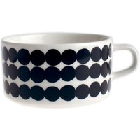 Marimekko - Oiva Siirtolapuutarha Teetasse mit Henkel, weiß / schwarz von Marimekko