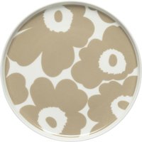 Marimekko - Oiva Unikko Teller Ø 20 cm, weiß / beige von Marimekko