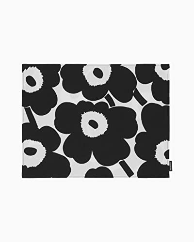 Marimekko P.Unikko Acryl C.Placemat; 31 x 42 - White, Black von Marimekko
