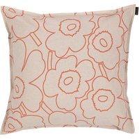 Marimekko - Pieni Piirto Kissenbezug, 50 x 50 cm, linen / light terracotta von Marimekko