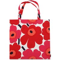 Marimekko - Pieni Unikko Einkaufstasche, rot / weiß von Marimekko