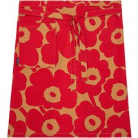 Marimekko - Pieni Unikko Schürze, braun / rot von Marimekko