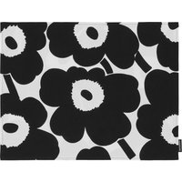 Marimekko - Pieni Unikko Tischset, 31 x 42 cm, schwarz / weiß von Marimekko