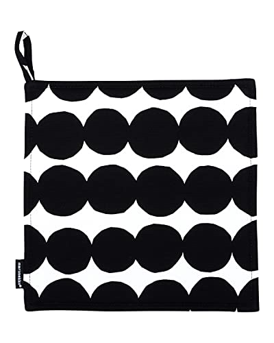 Marimekko Pieni Unikko Topflappen, Schwarz/weiß von Marimekko