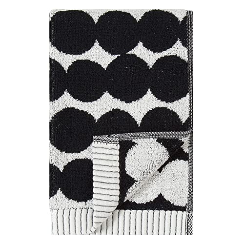 Marimekko - RÄSYMATTO Gästehandtuch - Handtuch klein - Baumwolle - schwarz/weiß - 30X50 cm von Marimekko