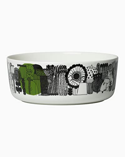 Marimekko SIIRTOLAPUUTARHA Bowl 1,5 L White,Black,Green von Marimekko