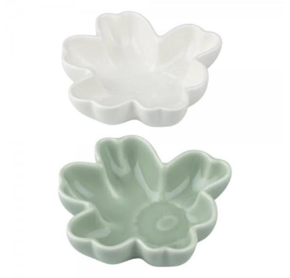 Marimekko Schüssel Teller Unikko White Light-Green (2-teilig) von Marimekko