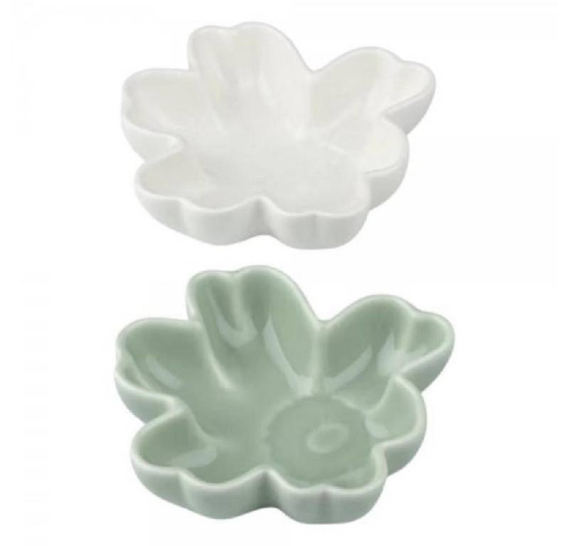 Marimekko Schüssel Teller Unikko White Light-Green (2-teilig) von Marimekko