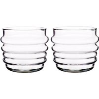 Marimekko - Sukat Makkaralla Wasserglas 200 ml, klar (2er-Set) von Marimekko