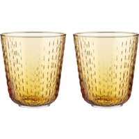 Marimekko - Syksy Glas, 360 ml, honey (2er-Set) von Marimekko