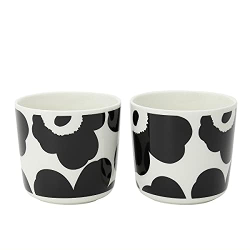 Marimekko Unikko C.Cup 2Dl W/Out H 2Pcs; 7 x 7,5 - White, Black Marimekko Unikko C.Cup 2Dl W/Out H 2Pcs; 7 x 7,5 - White, Black von Marimekko