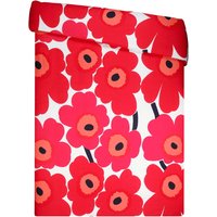 Marimekko - Unikko Deckenbezug, 150 x 210 cm, rot / weiß von Marimekko