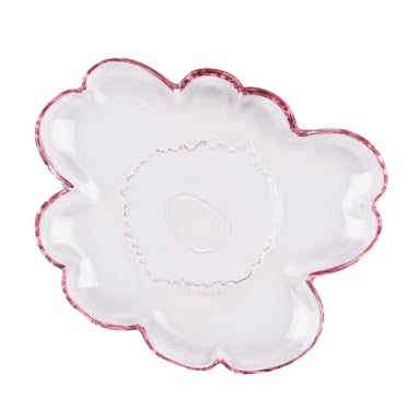 Marimekko Unikko Glass Plate 20 cm, lt.pink Glass von Marimekko
