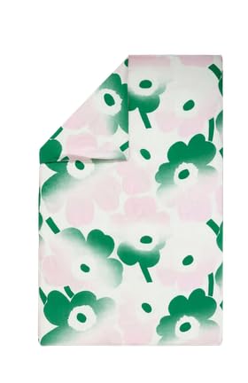 Marimekko Unikko Häivähdys Duvet Cover 135/140x200 cm, Off White, lt.pink, Green von Marimekko
