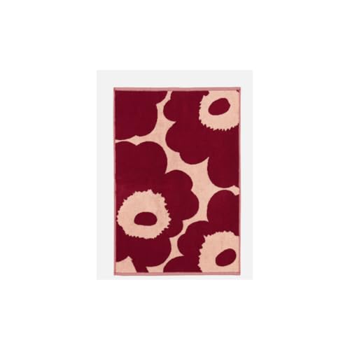 Marimekko Unikko Hand Towel 50x70 cm, 70 x 50 - pink, dk.Cherry von Marimekko