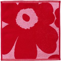 Marimekko - Unikko Mini-Handtuch 30 x 30 cm, pink / rot von Marimekko