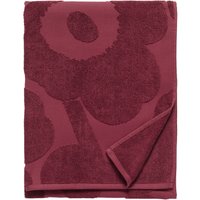 Marimekko - Unikko Solid Badetuch 75 x 150 cm, burgunder von Marimekko