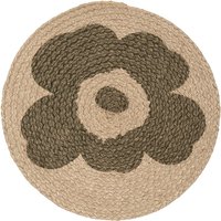 Marimekko - Unikko Tischset Ø 39 cm, jute von Marimekko