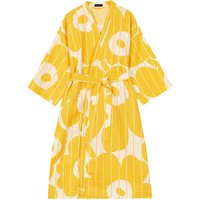 Marimekko - Vesi Unikko Bademantel, L / XL, spring yellow / ecru von Marimekko