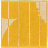 Marimekko - Vesi Unikko Mini-Handtuch, 30 x 30 cm, spring yellow / ecru von Marimekko