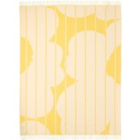 Marimekko - Vesi Unikko Wolldecke, 140 x 180 cm, spring yellow / ecru von Marimekko