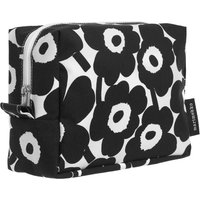 Marimekko - Vilja Mini Unikko Kosmetiktasche, weiß / schwarz von Marimekko