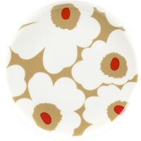 Oiva Unikko Teller weiß/beige Ø 20 cm von Marimekko