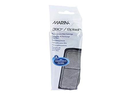 Marina, 360/Splash, 4er Pack x 3, Ersatz-Filter-Kartusche-Pads, Aktivkohle und Zeolith von Marina