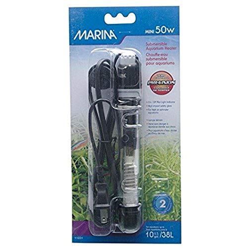 Marina Aquarienheizer mini, 50W, 15cm, für Aquarien bis 38L von Marina