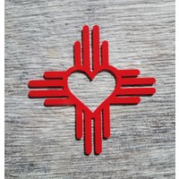 Zia Herz Aufkleber von MarinaSharpDesigns