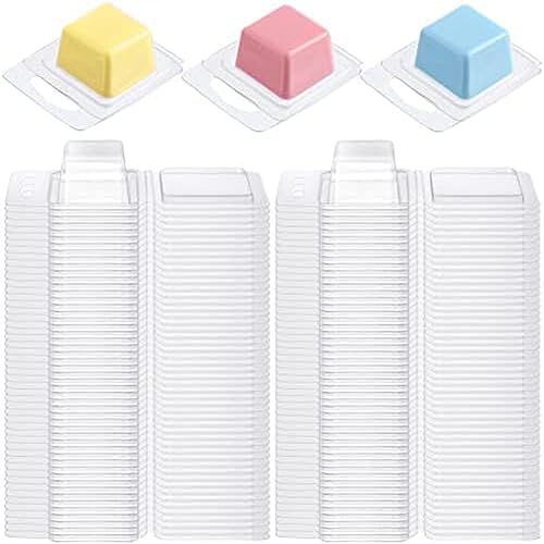 Marinada 100 Stück Wachsschmelzformen, Transparente Formen für Selbstgemachte Schokolade, Wachsschmelze, Dochtlose Kerzen, Seifenherstellung Marinada 100 Stück Wachsschmelzformen, Transparente Formen für Selbstgemachte Schokolade, Wachsschmelze, Dochtlose Kerzen, Seifenherstellung von Homry