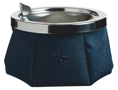 Aschenbecher mit Deckel, Winddicht, Marineblau von Marine Business
