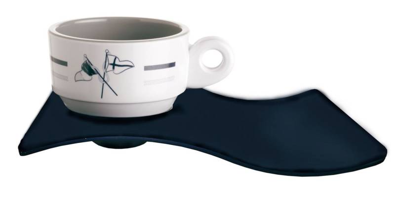 Marine Business Espressotasse Espressotasse Welcome on Board Welle mit Unterteller einzeln, Melamin von Marine Business