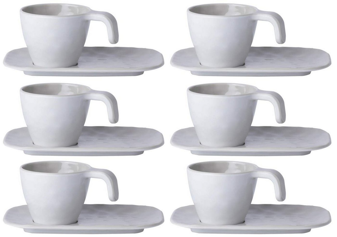 Marine Business Espressotasse Espressotasse mit Unterteller - Harmony Bone - Summer Edition 6er Set, Melamin Marine Business Espressotasse Espressotasse mit Unterteller - Harmony Bone - Summer Edition 6er Set, Melamin von Marine Business
