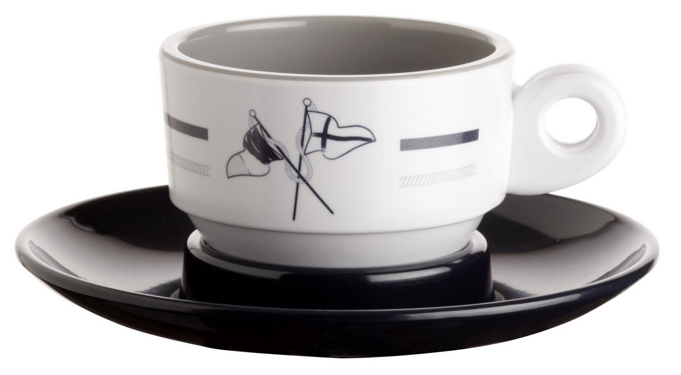 Marine Business Espressotasse Espressotasse mit Unterteller - Welcome On Board, einzeln, Melamin Marine Business Espressotasse Espressotasse mit Unterteller - Welcome On Board, einzeln, Melamin von Marine Business