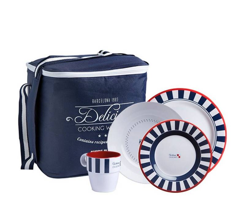Marine Business Geschirr-Set Geschirr Set Venezia, 16 teilig, Tragetasche, Melamin Marine Business Geschirr-Set Geschirr Set Venezia, 16 teilig, Tragetasche, Melamin von Marine Business