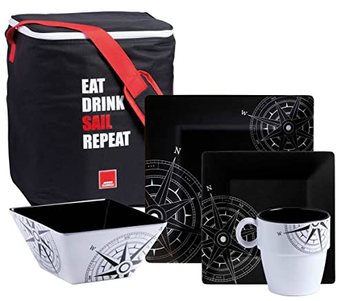 Marine Business Geschirr Set Lombok, 16 teilig, Tragetasche Marine Business Geschirr Set Lombok, 16 teilig, Tragetasche von Marine Business