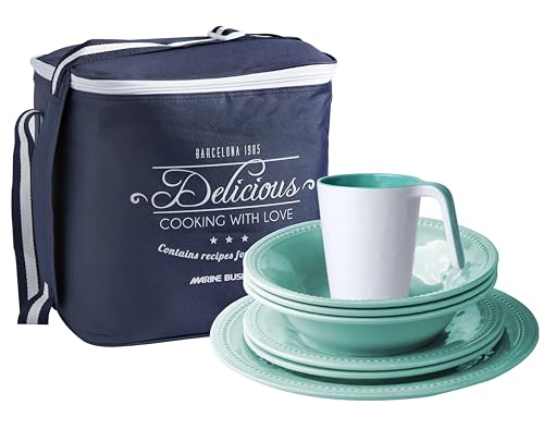 Marine Business Harmony-Pack Geschirrset 24u-ACQUA, Blau, Größe M von Marine Business