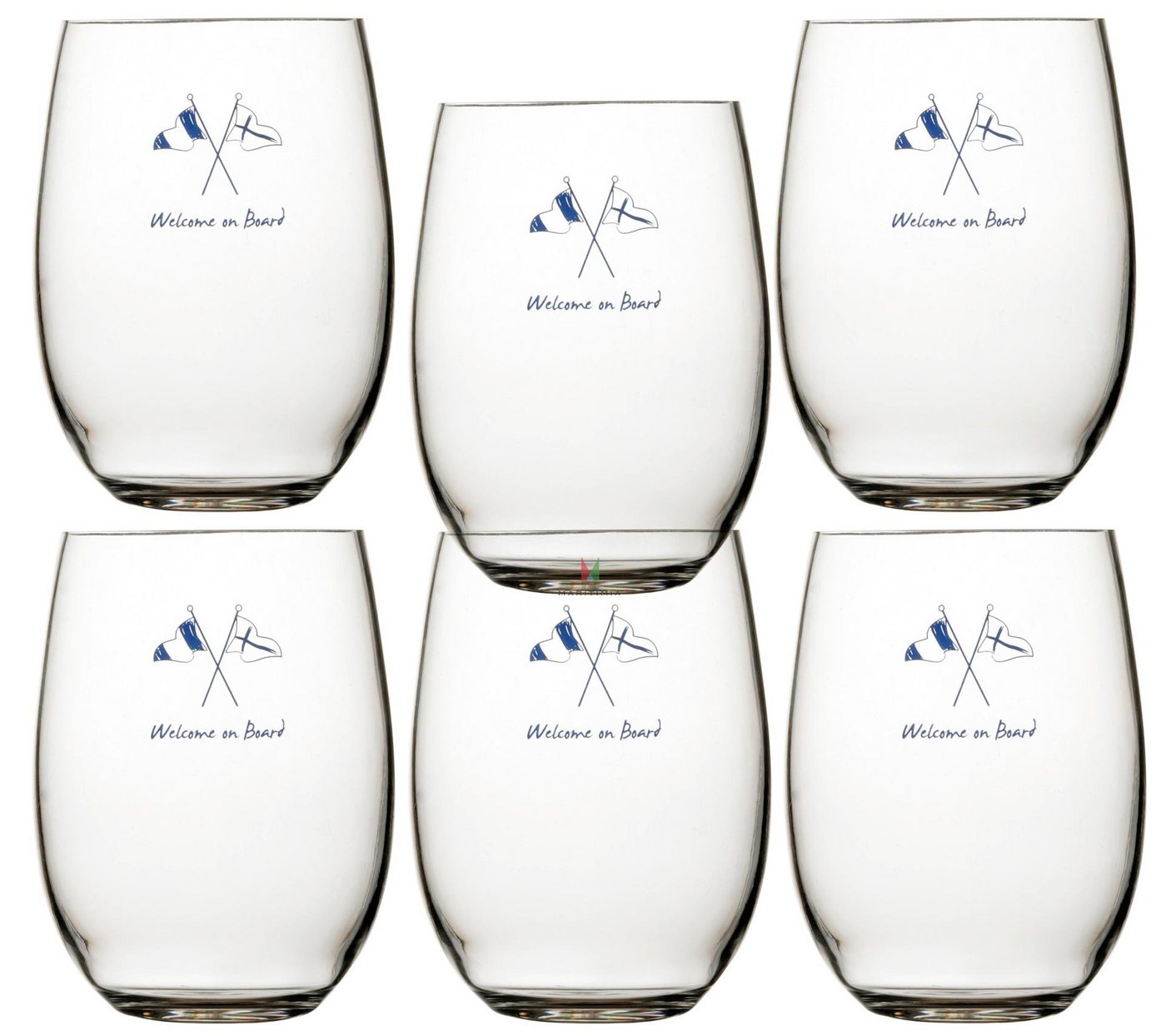 Marine Business Longdrinkglas Longdrinkglas Set 6 Stück, unzerbrechlich - Welcome On Board, Tritan Marine Business Longdrinkglas Longdrinkglas Set 6 Stück, unzerbrechlich - Welcome On Board, Tritan von Marine Business