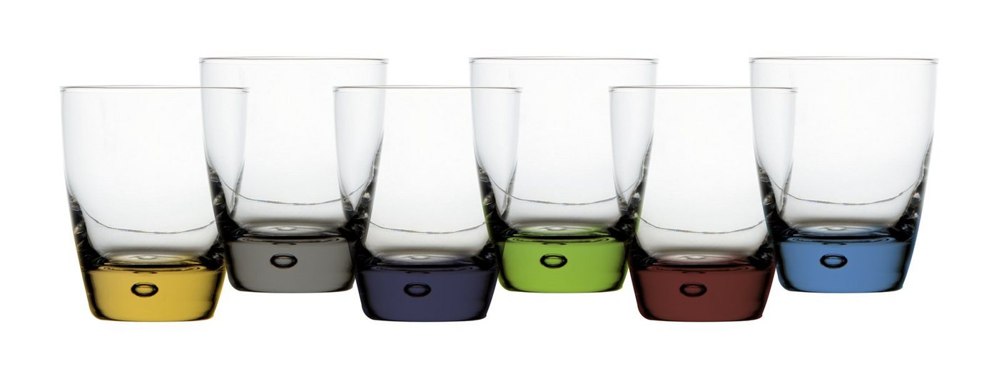 Marine Business Longdrinkglas Wassergläser stapelbar Party Color Base, Set 6 Stück, unzerbrechlich, Ecozen von Marine Business