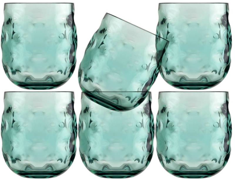 Marine Business Longdrinkglas Wasserglas Set 6 Stück, unzerbrechlich - Harmony Moon Acqua -, MS-Kunststoff von Marine Business