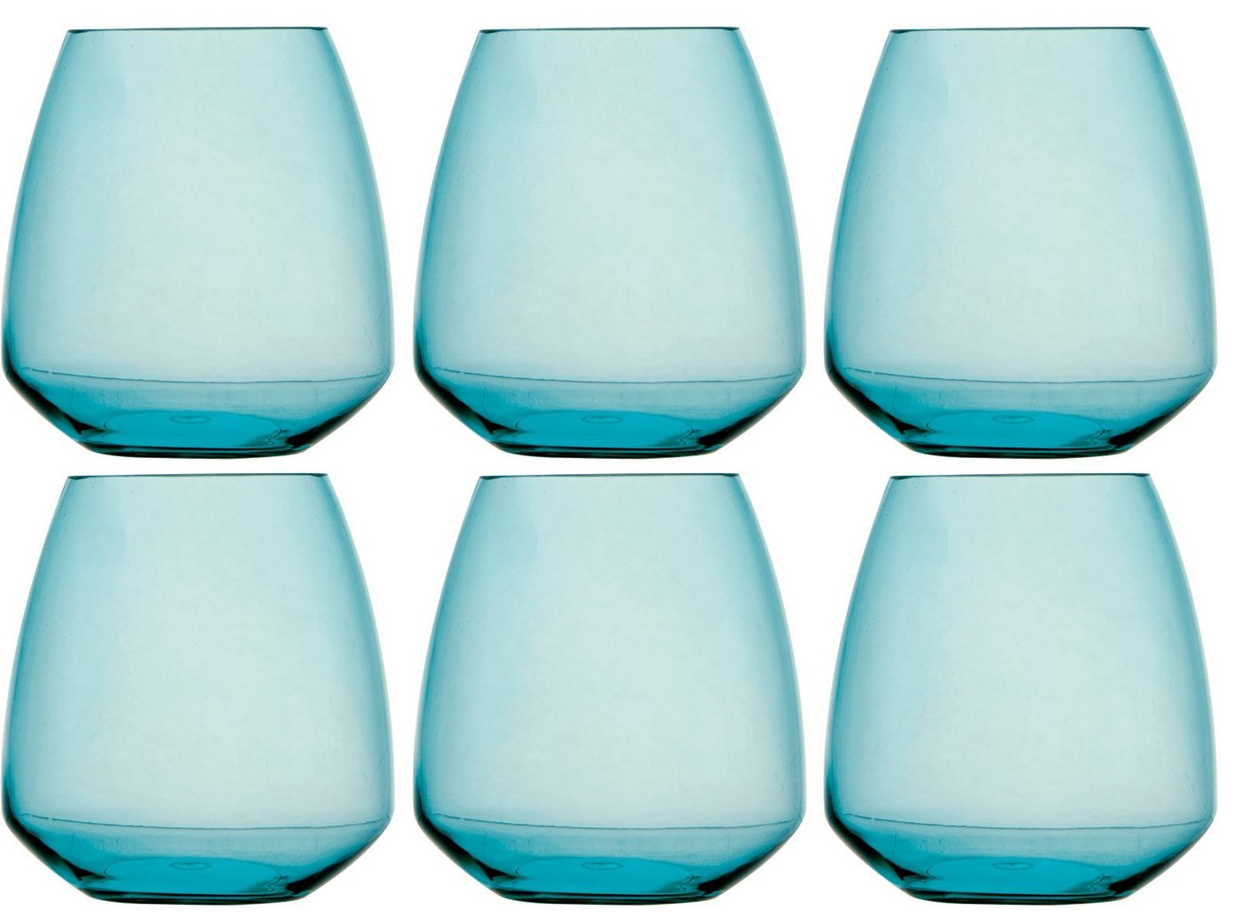 Marine Business Longdrinkglas Wasserglas Set 6 Stück, unzerbrechlich - Türkis, Tritan von Marine Business